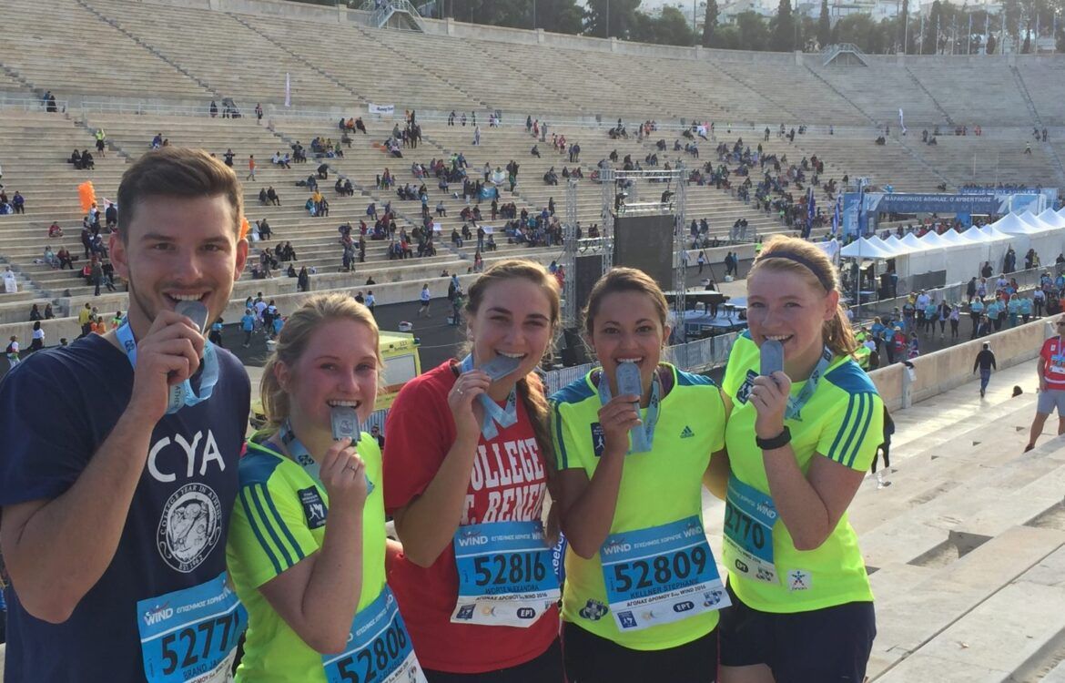 cya students 2016 Athens Marathon