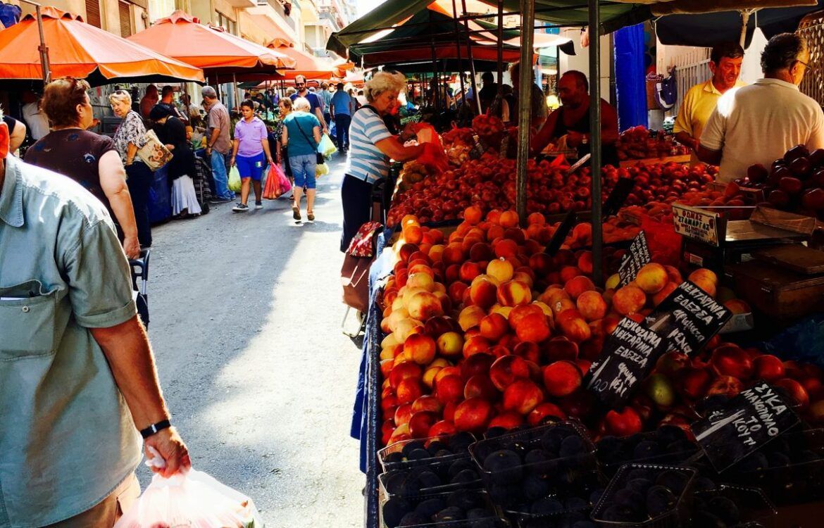 Athenian fresh food market