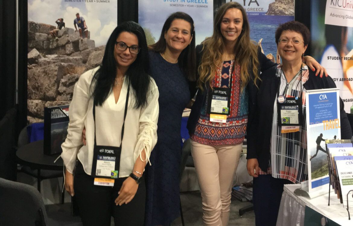 "Expanding Community, Strengthening Connections” - CYA at NAFSA 17' Conference & Expo in L.A. NAFSA booth 17 edited