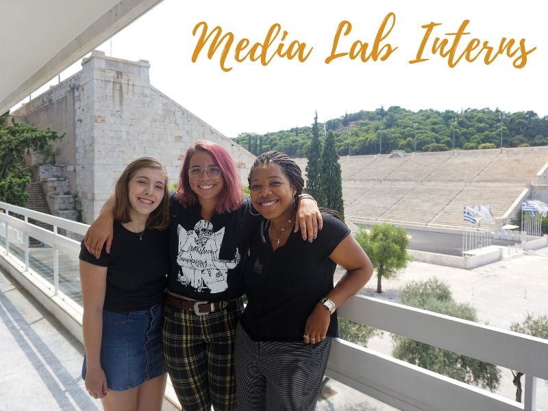 Meet our new MediaLab interns: Alexandra, Kalei and Rachel! Media Lab Interns