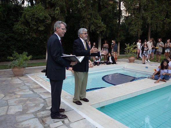 Garden Party for CYA Students at the Ambassador’s Residence in Athens R0110317