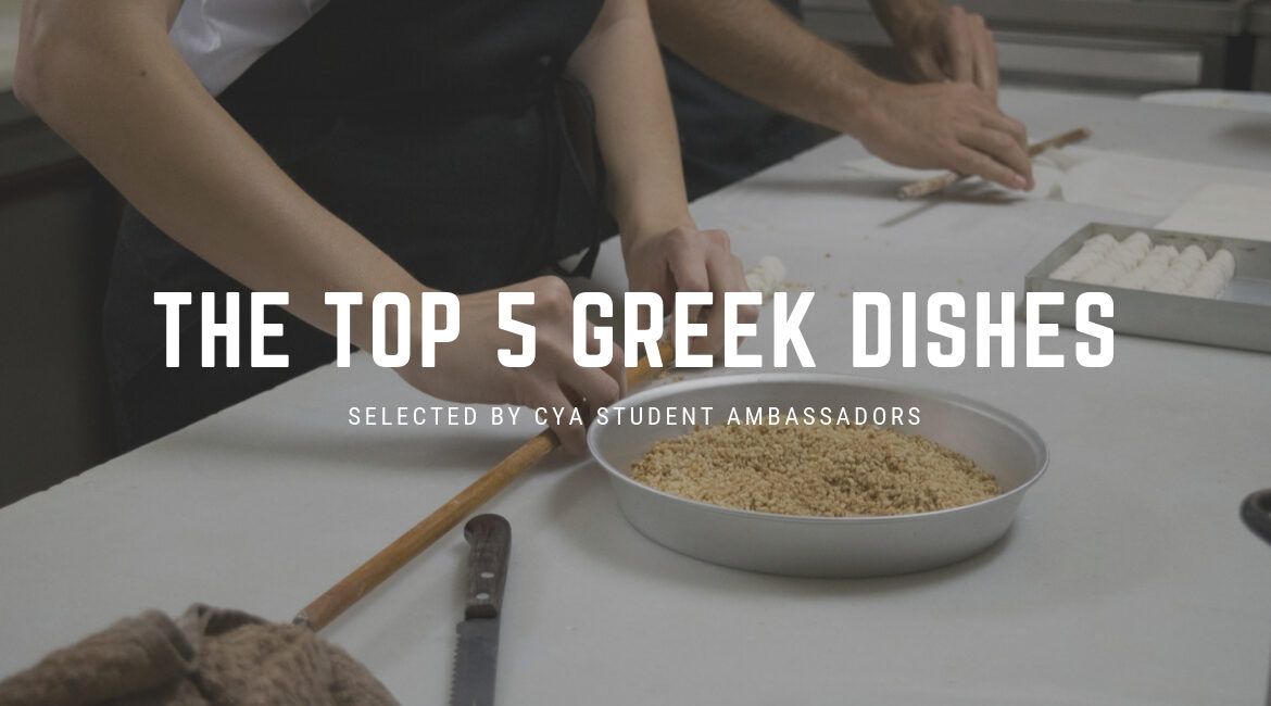 Student Ambassador Award Spring 2020 top 5 greek dishes