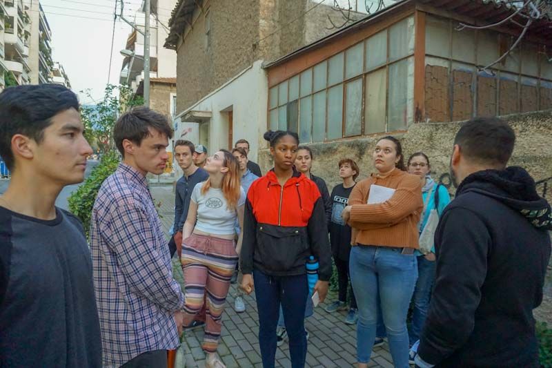 A Walking Tour through Modern Greek History: CYA Class Explores Kaisariani alleys