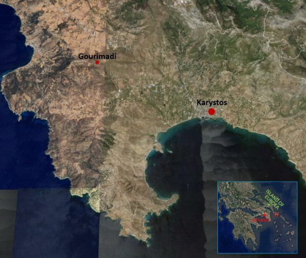 Excavating Prehistory on an Aegean Island: The Gourimadi Archaeological Project Gourimadi map