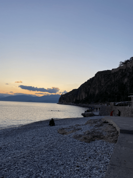 Peloponnese Under the Sun - A CYA Student's Reflections sunset blog wu sp24