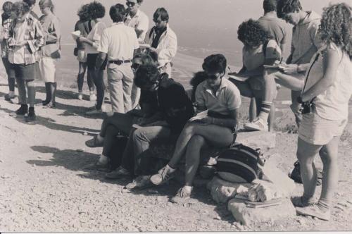 Students at the Acropolis in the 80s