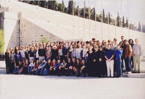 Group photo of the semester of Spring 2001