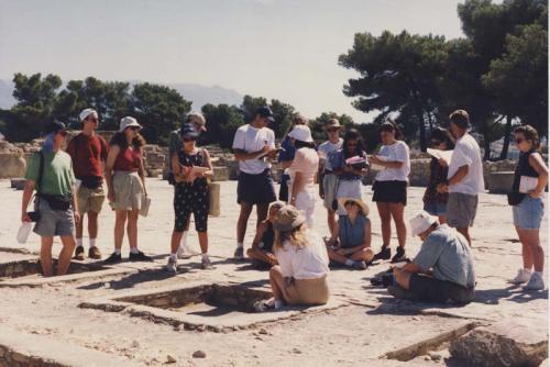 Students in Galatas, Crete, Summer 1998